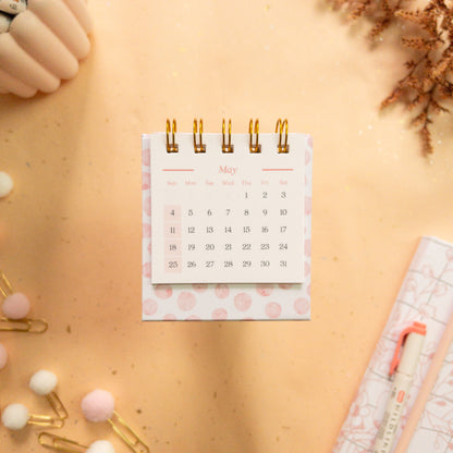 Blooming Romance 2025 Petite Desk Calendar