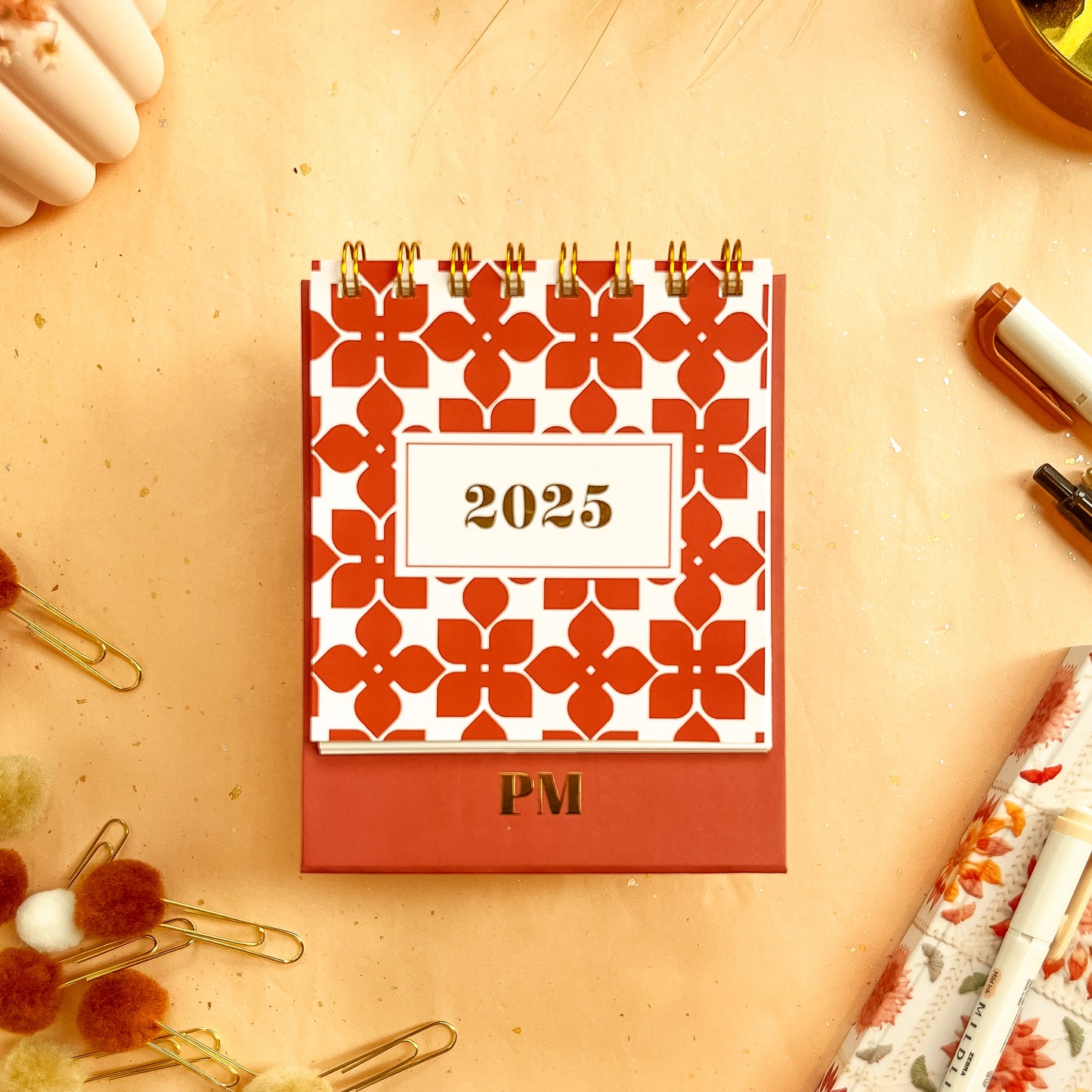 Pumpkin Spice Chic Desk Calendar - Personalizable