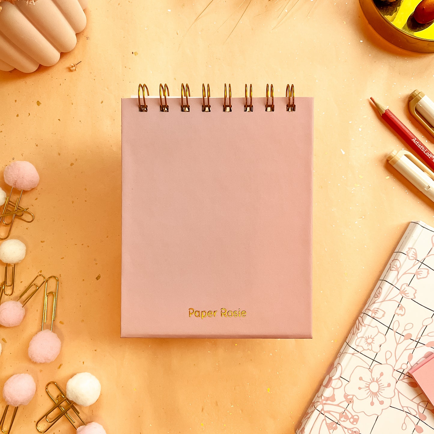 Blush Pink Chic Desk Calendar - Personalizable