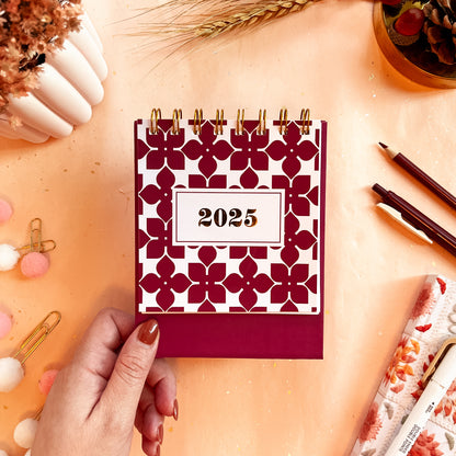 Sangria Chic Desk Calendar - Personalizable