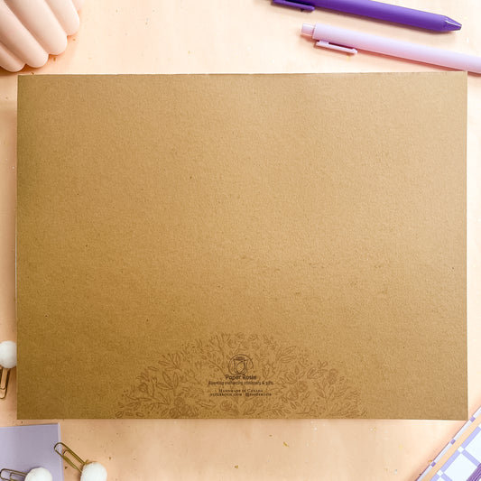 Orchid Grid Weekly Planner Notepad - letter size