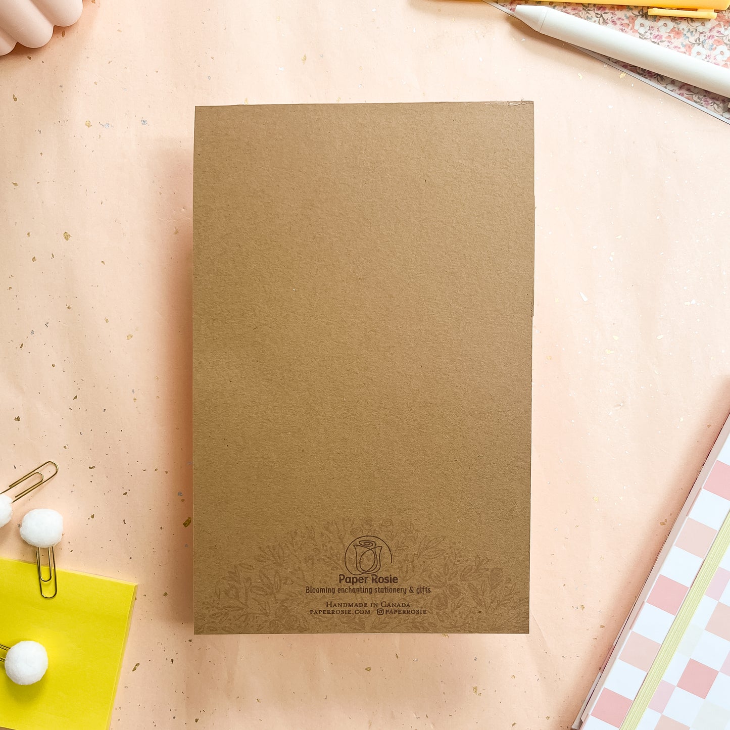 Sun-Kissed Checks Weekly Planner Notepad - Half-letter