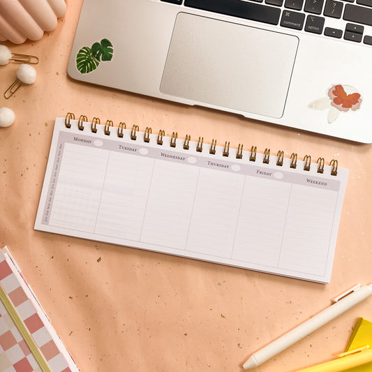 Sun-Kissed Checks Weekly Keyboard Planner