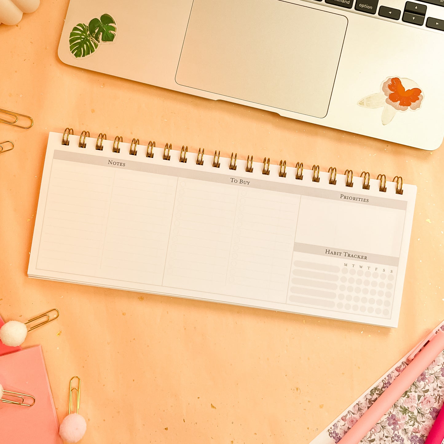 Coquette Bloom Weekly Keyboard Planner