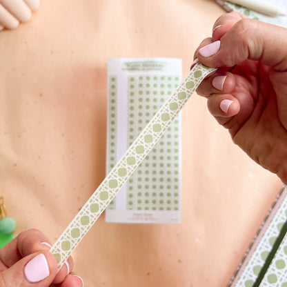 Sage Trellis Washi Sticker Sheet