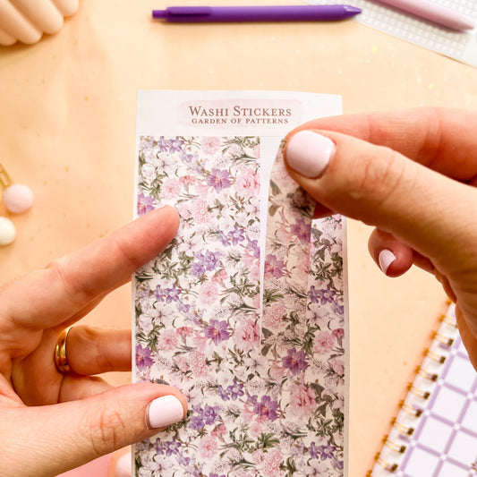 Lilac Meadow Washi Sticker Sheet