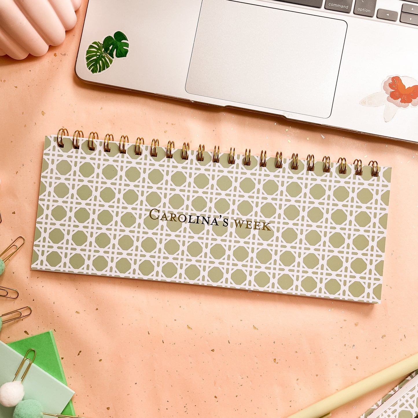 Sage Trellis Weekly Keyboard Planner