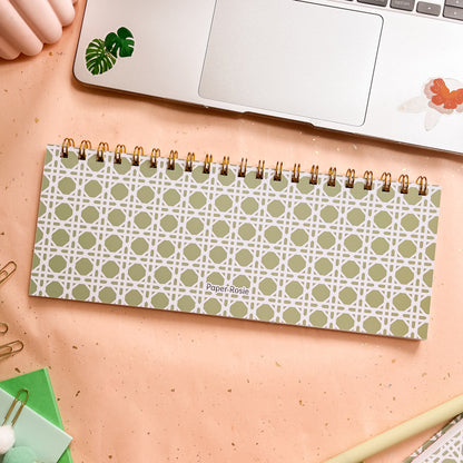 Sage Trellis Weekly Keyboard Planner