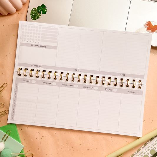 Sage Trellis Weekly Keyboard Planner