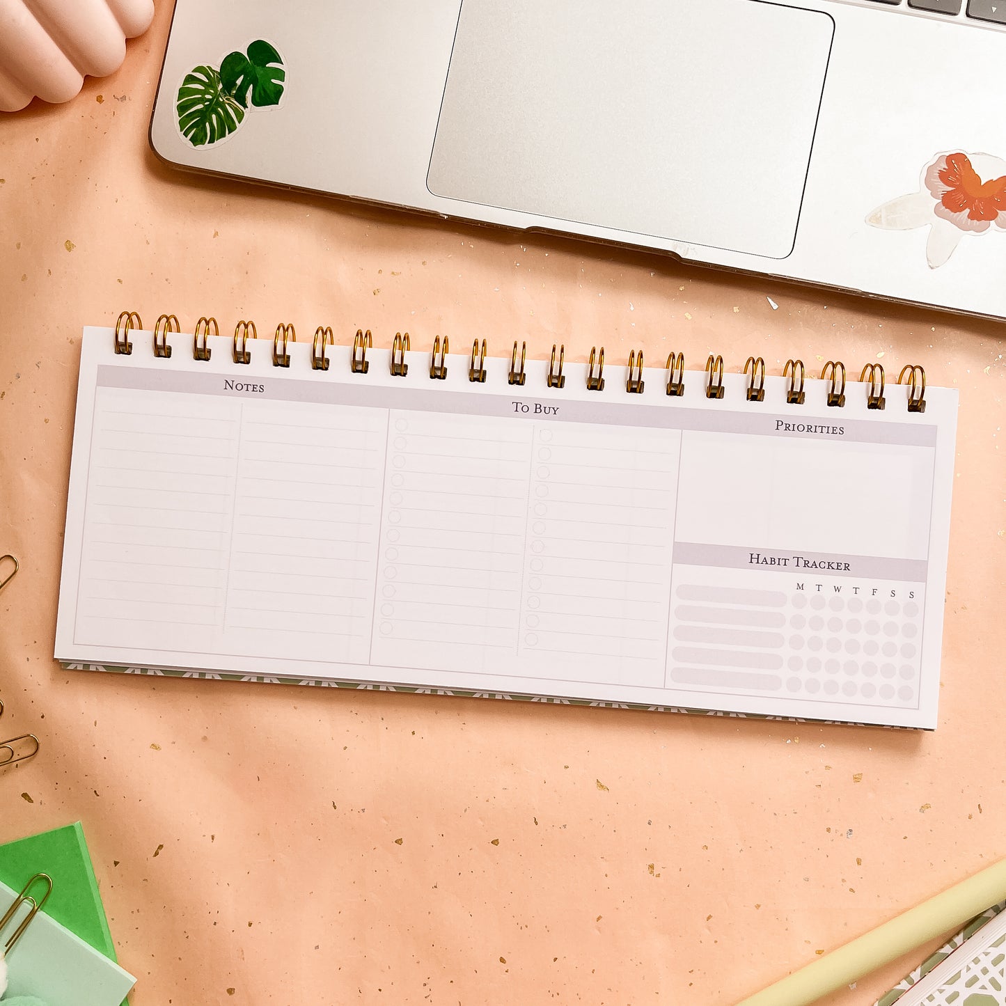 Sage Trellis Weekly Keyboard Planner