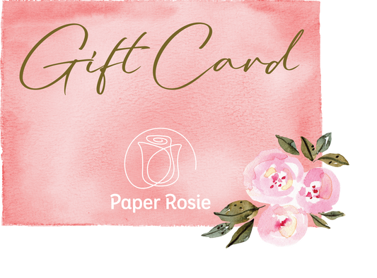 Gift Card Paper Rosie