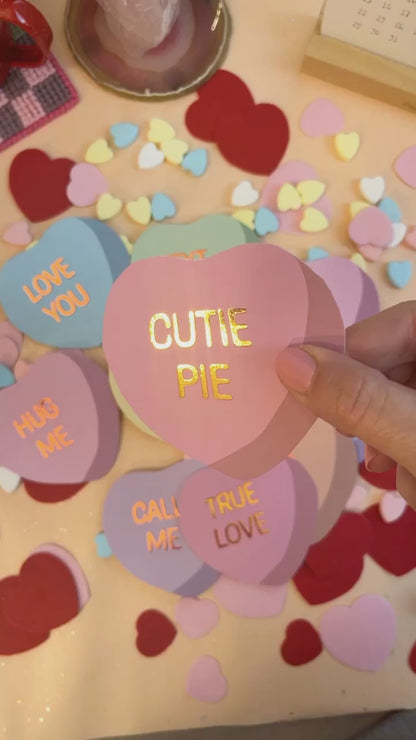 Conversation Hearts Cards (or tags!) - Valentine's Day Edition